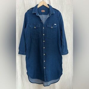 MOTHER brand Shirt Dress Coverup Indigo sz Large